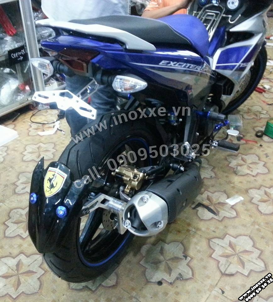 Past bảng số Exciter 150cc nhôm Thái Lan 